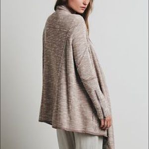 Free people “In the Loop” Duster with sleeve zip